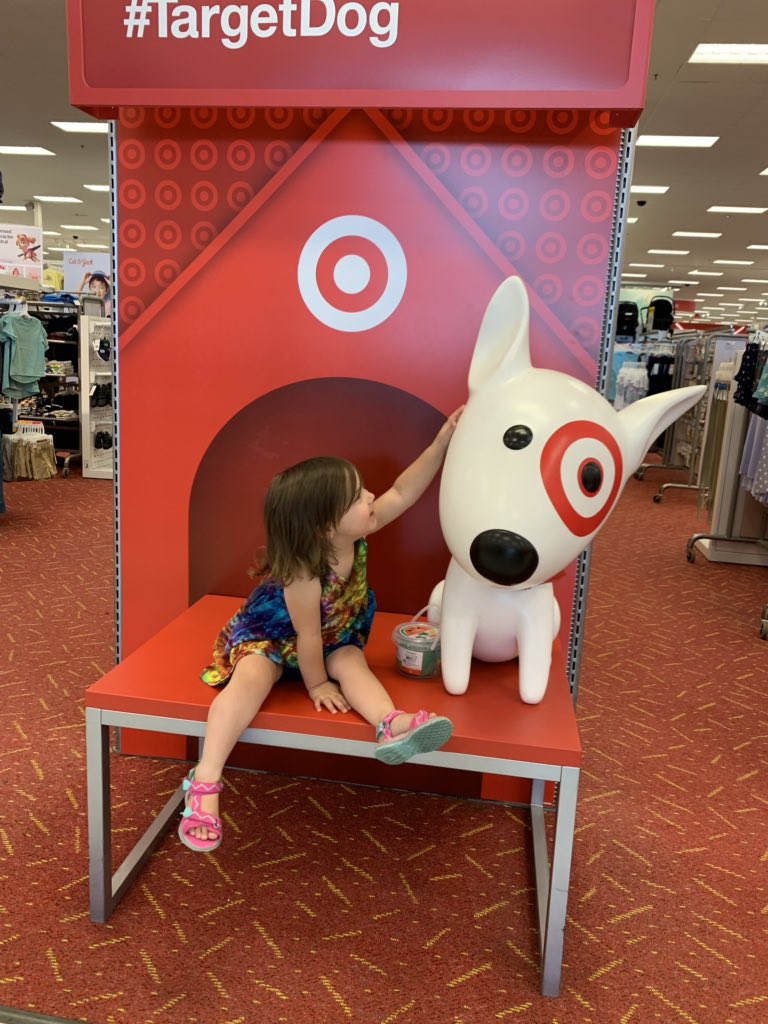 kirarene11's tweet photo. Hey @Target, I think my niece needs a modeling contract because she LOVES Target so very much! @Ccrafton1163 #TargetToddler #TargetDog #TargetModel https://t.co/bgMJNwpREK