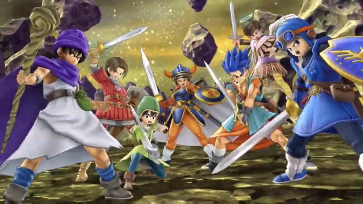 ぱっつぁん オルタ 固ツイ手術廻戦 A Twitter スマブラに勇者参戦 ドラクエの歴代勇者がスマブラ参戦 歴代勇者全登場の切り札演出は圧巻 ドラクエ大好きな空知先生も歓喜 ドラクエ3の勇者の声優が檜山修之さんで パクヤサ を連想しました 笑