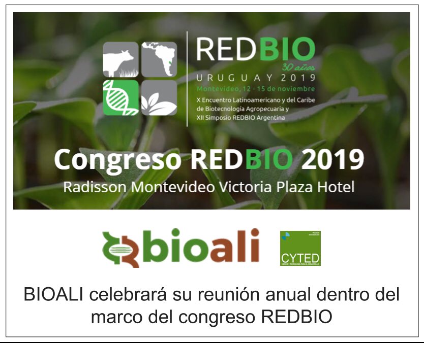 BioaliC's tweet photo. Reunión anual de la Red Bioali Cyted en REDBIO   https://t.co/ISfYRGmivb #redbio #bioali #cyted #Montevideo #Uruguay https://t.co/awmP8rjPAd