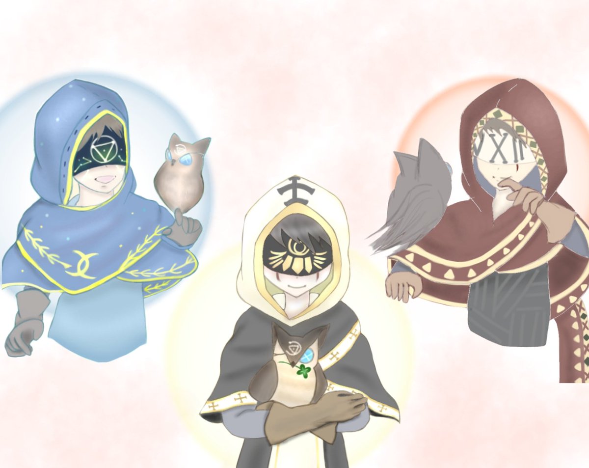 紫苑 Sur Twitter イライさんたちとぽっぽちゃんたち 審判者と夜行とアテネはいつか挑戦したいです 第五人格イラスト Identityv イラスト