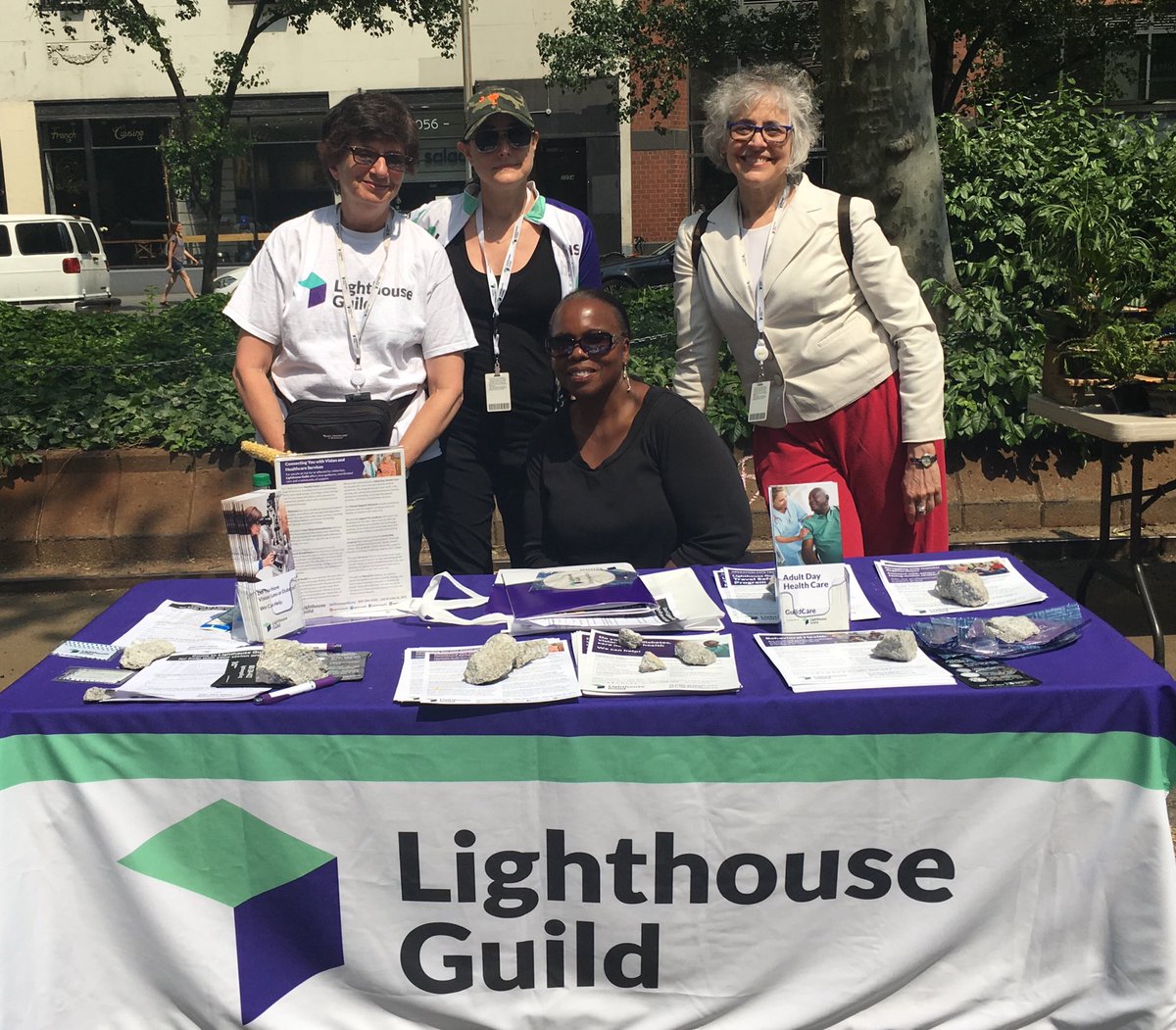 JanetWeinsteinj's tweet photo. Proud to represent ⁦@lighthousegld⁩ #vision and #healthcare services at the Annual #Spring #Crafts #Festival sponsored by #ProjectOpen at #LincolnTowers. https://t.co/p2ebKsFuK5