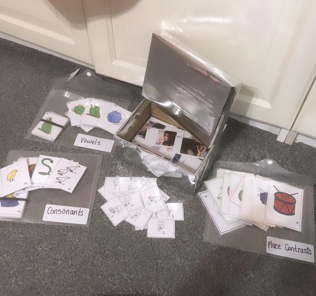 JosieTheSLT's tweet photo. You know youβre a Speech And Language Therapy student, when youβve spent all your spare time today printing and laminating your own speech sound resources! π€ #SLT2B #MyStudentSLTDay #NuffieldDyspraxiaProgramme #Dyspraxia #CuedArticulation #SLPeeps #WeSpeechies #FinalPlacement https://t.co/wAbM74hpPW