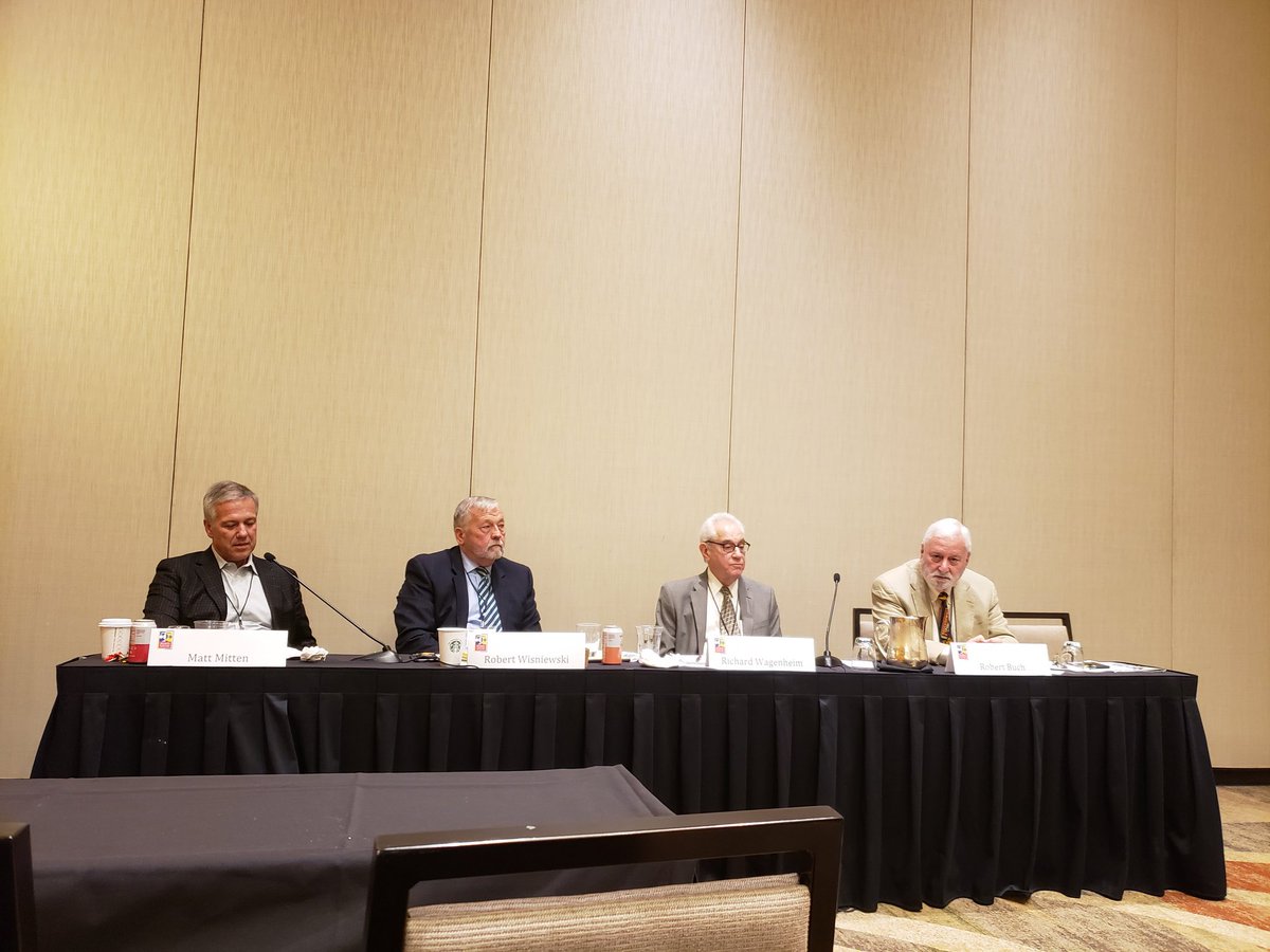 Advocate_Habiba's tweet photo. Are College Athletes University Employees - Current Litigation and Potential Workers Comp Ramifications with Richard Wagenheim, Robert Buch of @seyfarthshawLLP , Matt Mitten of @musportslaw and @WisniewskiRob at #SLAC19 https://t.co/gbuOwl8QlR