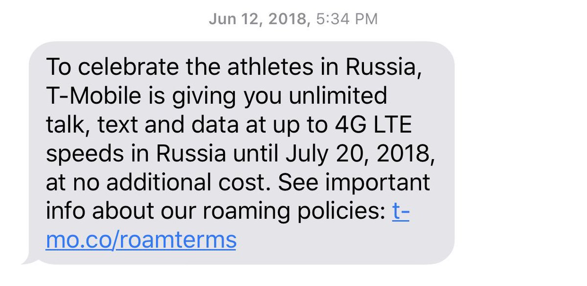 mwellman17's tweet photo. . @TMobile it was great celebrating the athletes in Russia, but what about the athletes in France? #WomensWorldCup #WorldCup2019 #FIFAWomensWorldCup #WorldCup #USWNT @USWNT https://t.co/5zaklLqTAn