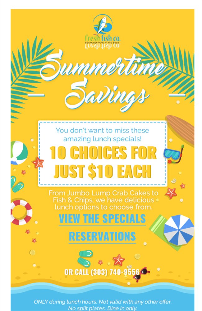 TheFreshFishCo's tweet photo. Summer Lunch Savings! Ten Choices For Just $10 Each! https://t.co/52Esfnrdmi https://t.co/Hxm22b8B4A