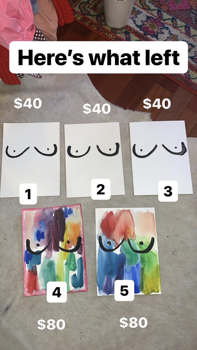 if you spend 80 dollars on a titty painting I implore you to donate to charity or get a new hobby and buy a watercolor set a kohl’s