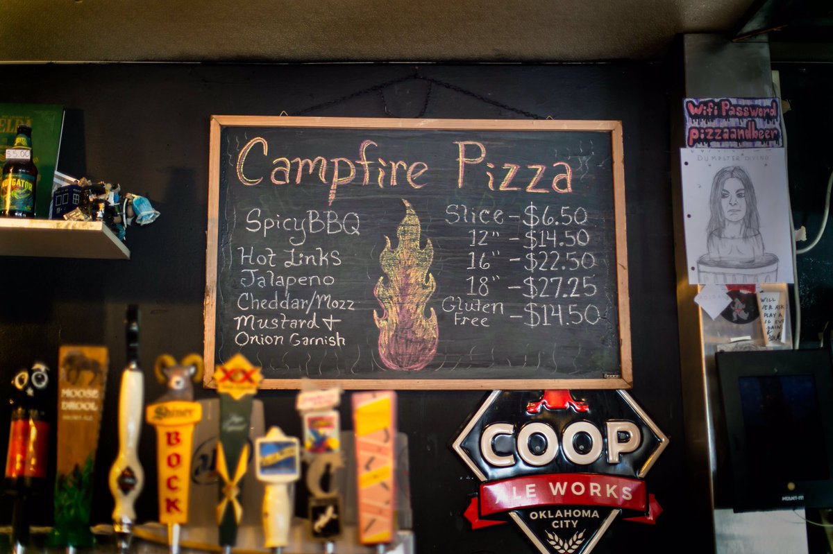 It’s perfect camping weather, but if you can’t make it out of town come camp out on our patio for the evening and try our Campfire Pizza. 🔥