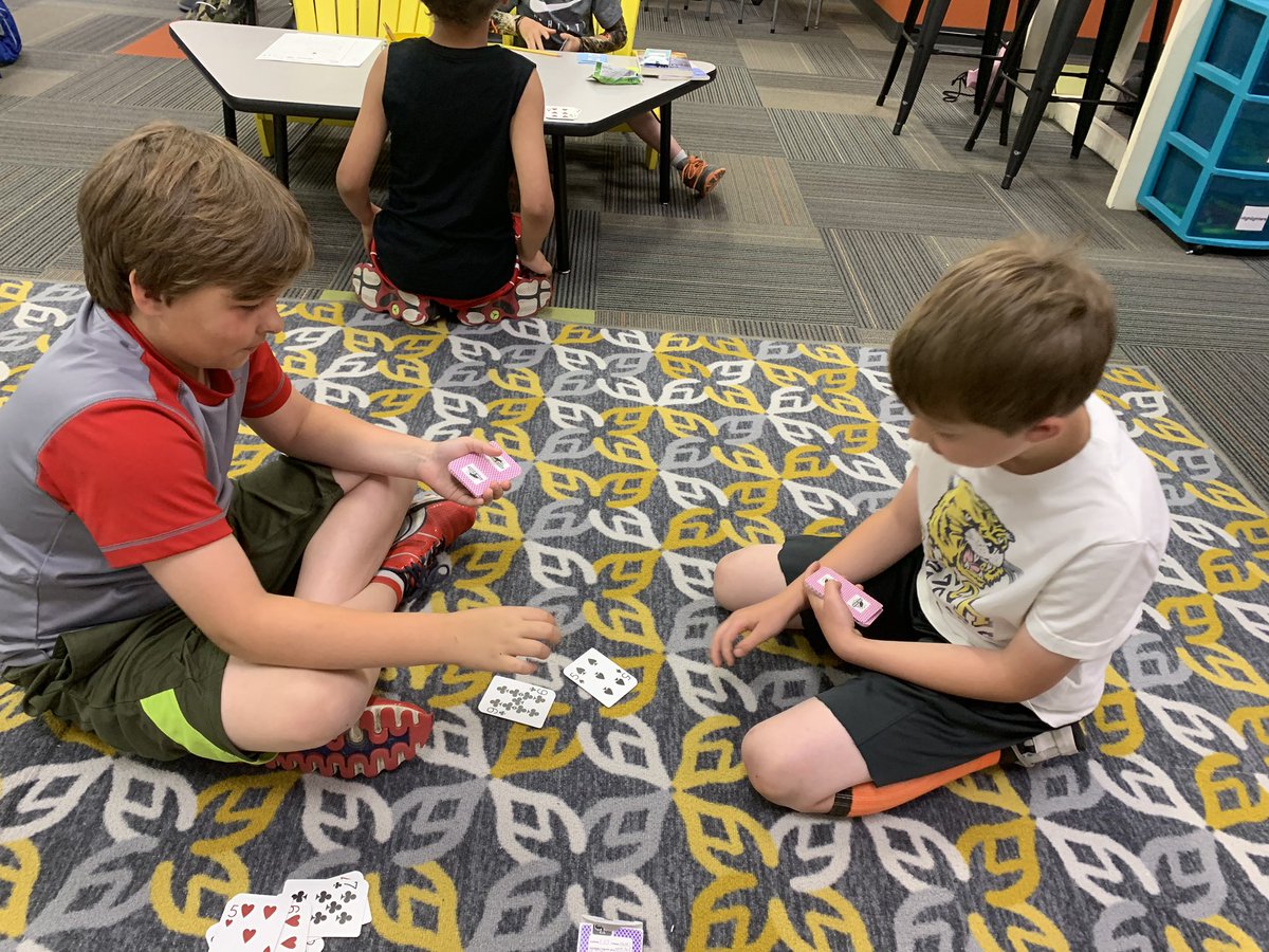MrsJacqueGuy's tweet photo. Multiplication War got pretty intense at @MVilleElem summer school today! https://t.co/AyEX9UqAxq