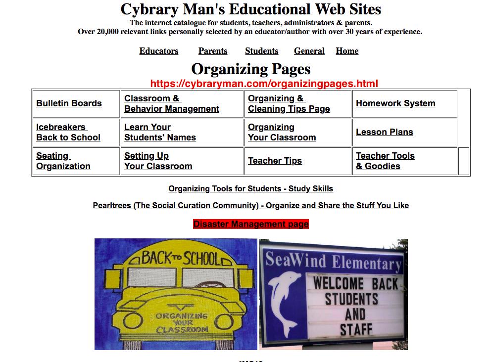 cybraryman1's tweet photo. Our Organizing Pages https://t.co/92vWSwbArH will help you keep up with all that you have to do to facilitate learning.  #2PencilChat https://t.co/DyVjVOeSZP