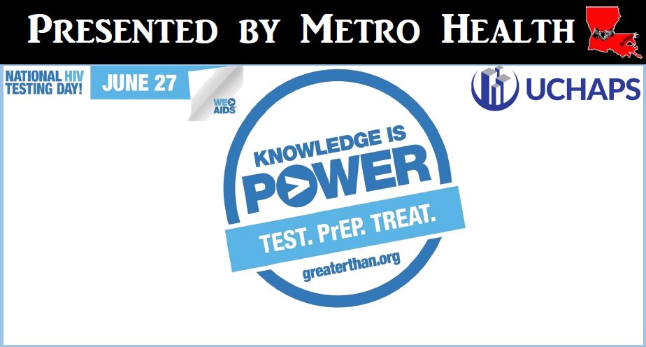 No better time to get tested and know your status than on National HIV Testing Day. Free HIV Testing and Counseling @ 3 locations. No appointment needed.  Call 225.338.9333 for more info. #nhtd #hivtestinday <a href="/UCHAPSusa/">UCHAPS</a> <a href="/GreaterThanAIDS/">Greater Than AIDS</a> <a href="/Walgreens/">Walgreens</a>