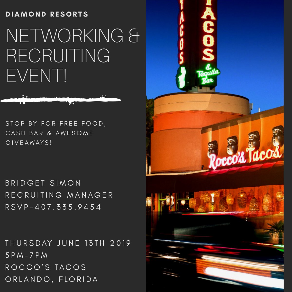Recruiterofgems's tweet photo. Only 2 days left! @diamondresorts #TeamMDR wants to meet you! If you haven’t RSVP’d yet... do it now! 407.335.9454 @tom_savino @Joann6179 @TheTNPatrick @CrystalLeeSeeks @Franny_329 @manghir @jason_fenderson @ChristKentDR @marvicher1123 @AlexandreVieg11 #Diamondcareers https://t.co/BkcqznVDnf