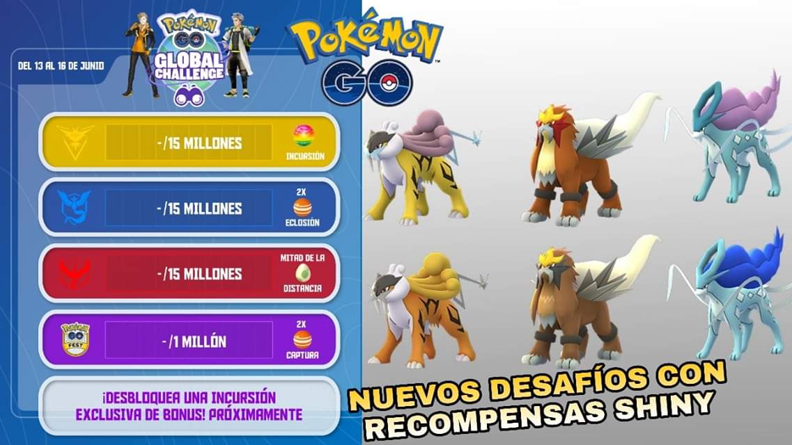 pokepoechat's tweet photo. A desbloquear los bonus entrenadores #pokemongo!! 1 millón de tareas de investigación para quienes asisten a Chicago y 15 millones para el resto del mundo!!! #VamosNianticLATAM a demostrar quien es quien 😎😎😎 #teaminstict #teammistyc #teamvalor https://t.co/S861kSi1Ud