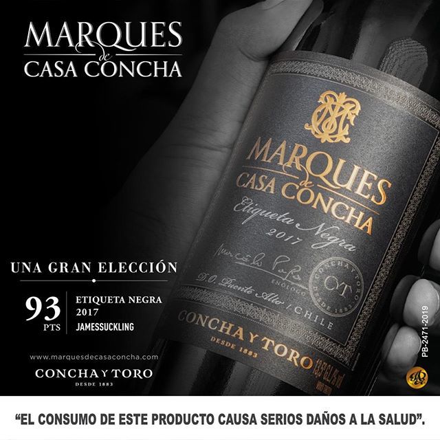 VinotecaGT's tweet photo. ¡Nuevo Marques de Casa Concha Etiqueta Negra, exclusivo en Vinoteca! 🍷❤️
El Marques de Casa Concha, etiqueta negra, fue calificado como uno de los mejores vinos de 2017 con 93 puntos por James Suckling. 
Disfrútalo con el #CorazonContento y encuéntralo ahora en Vinoteca Zona… https://t.co/xsKcU8en9E