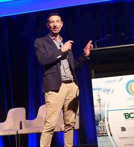 StrataMax's tweet photo. Daniel Borin, Director of Client Success @StrataMax presenting on the impact of electric vehicles on strata #SCA2019 https://t.co/6bj2uDznZt