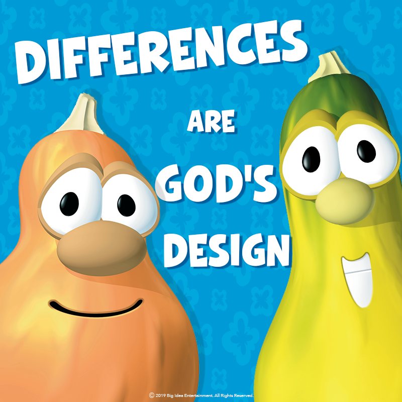 VeggieTales's tweet photo. It's not about being the same - He created us each as a limited edition!
#Tuesday #TuesdayThoughts #GoodNews #YouAreSpecial #LimitedEdition #GodLovesYou #VeggieValues #VeggieTales https://t.co/I1PDCdydDY