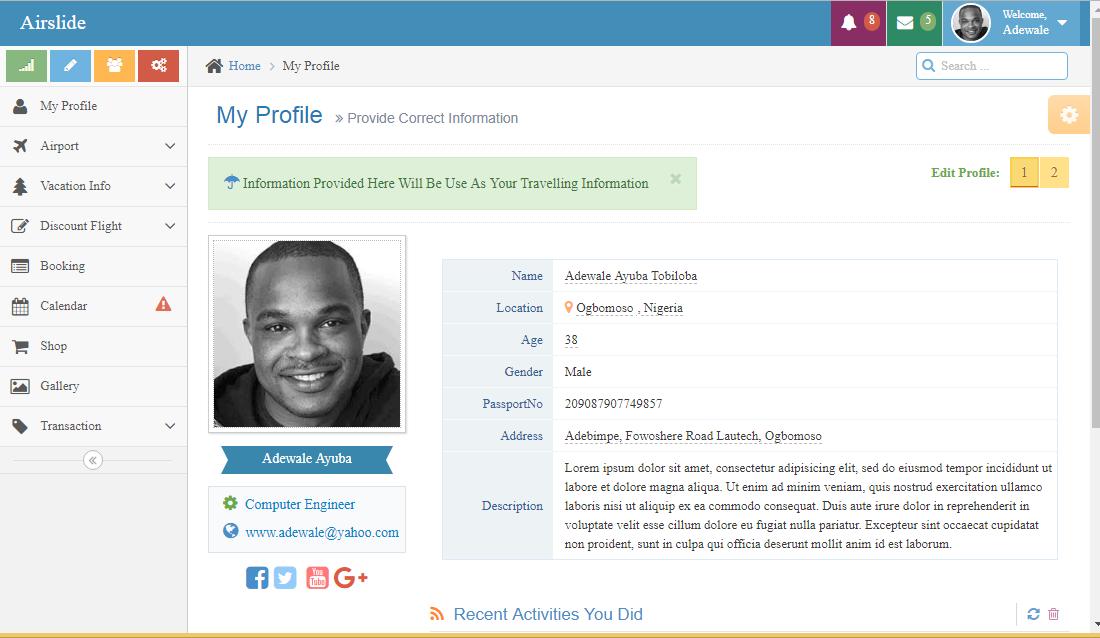 Yusufyetunde13's tweet photo. Day 24 of #100daysofcode hosted by @gdgogbomoso has been so challenging.
I finally have a profile page design after so much practice.
#hackelite @wtm_lautech https://t.co/jbOujzgFAE