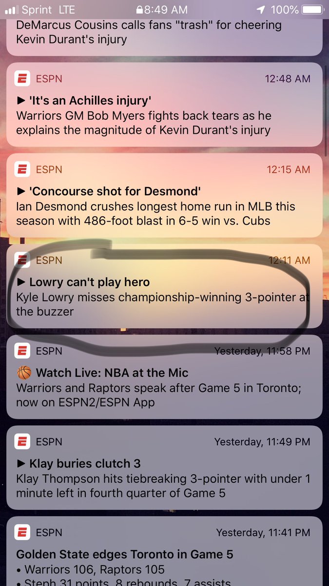 mcgraila21's tweet photo. When people say you have to make your own luck and that being unlucky isnβt a thing, I want you to think about how I bet $200 before the beginning of this series on this prediction and the universe worked against me in every way. #NBAFinals #RaptorsIn5 #Warriorsin7 #bitter https://t.co/u5L4GW9sti