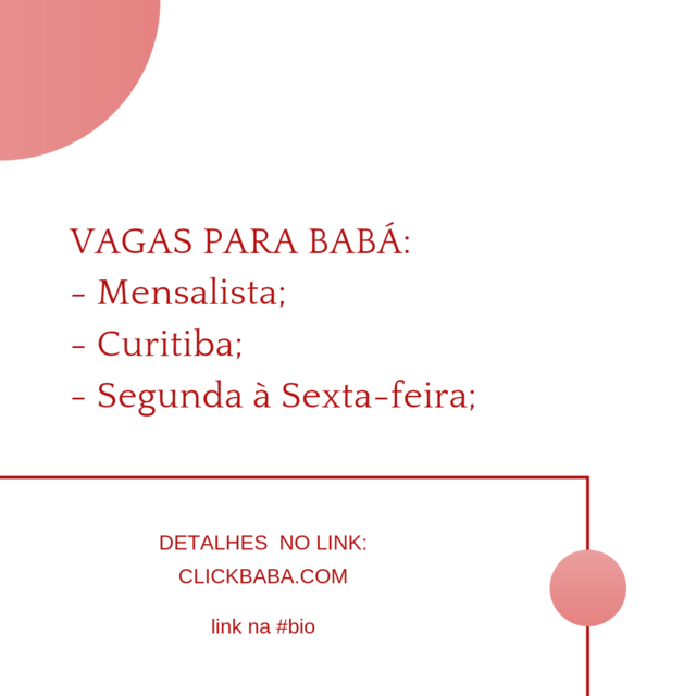 click_baba's tweet photo. Novas vagas de Babá em nosso portal.
https://t.co/pudWgOI6JJ
#baba #maternidade #clickbaba #vidademae https://t.co/jqUqDPpf9A
