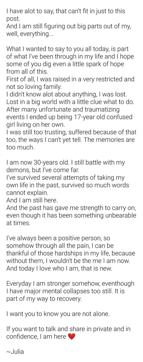 Jyuni8's tweet image. Starting to open up. My pledge.

#ChangeDirection  
#mentalhealth 
#320ChangesDirection