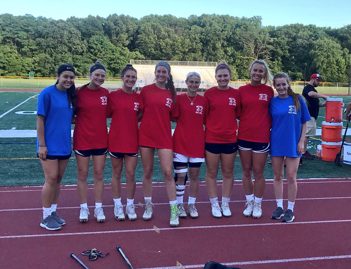 Lindy and Cassidy representing once again at the WLCSJ All Star game! This time along side 2 players from each sister school:) Last high school game ever! <a href="/ShawneeLax/">Shawnee Girls Lax</a> <a href="/LenapeAthletics/">Lenape Athletics</a> <a href="/laxchiefs1/">Lady Chiefs Lacrosse</a>