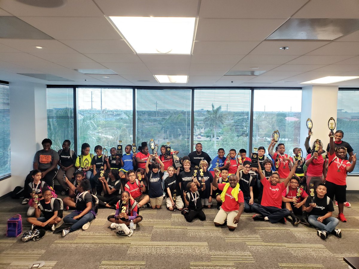 fabius_sarah's tweet photo. Today @LexisNexisRisk hosted 40 kids from TechGarage for a python codecombat competition! These kids were amazing! #community #python #technology https://t.co/XGHSfLSuAL