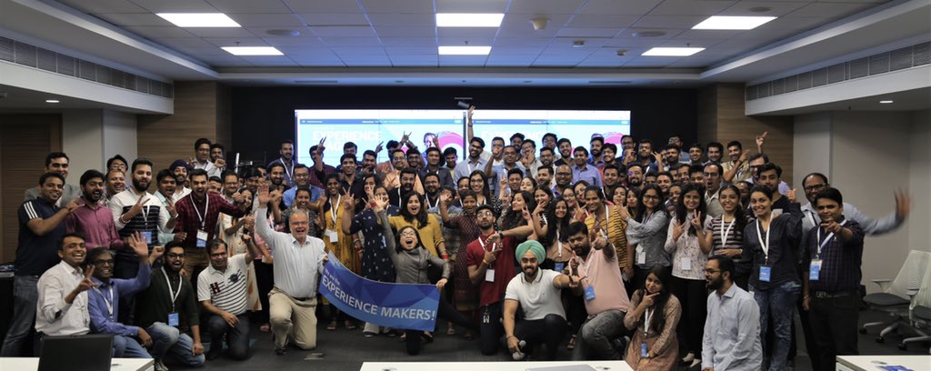 lonistark's tweet photo. Thanks for letting me crash the party 😂. This is the photo that truly reflects the energy in the room. #AEM @AdobeExpCloud 🚀 ❤️ @Adobe https://t.co/B7ceFrgXXI