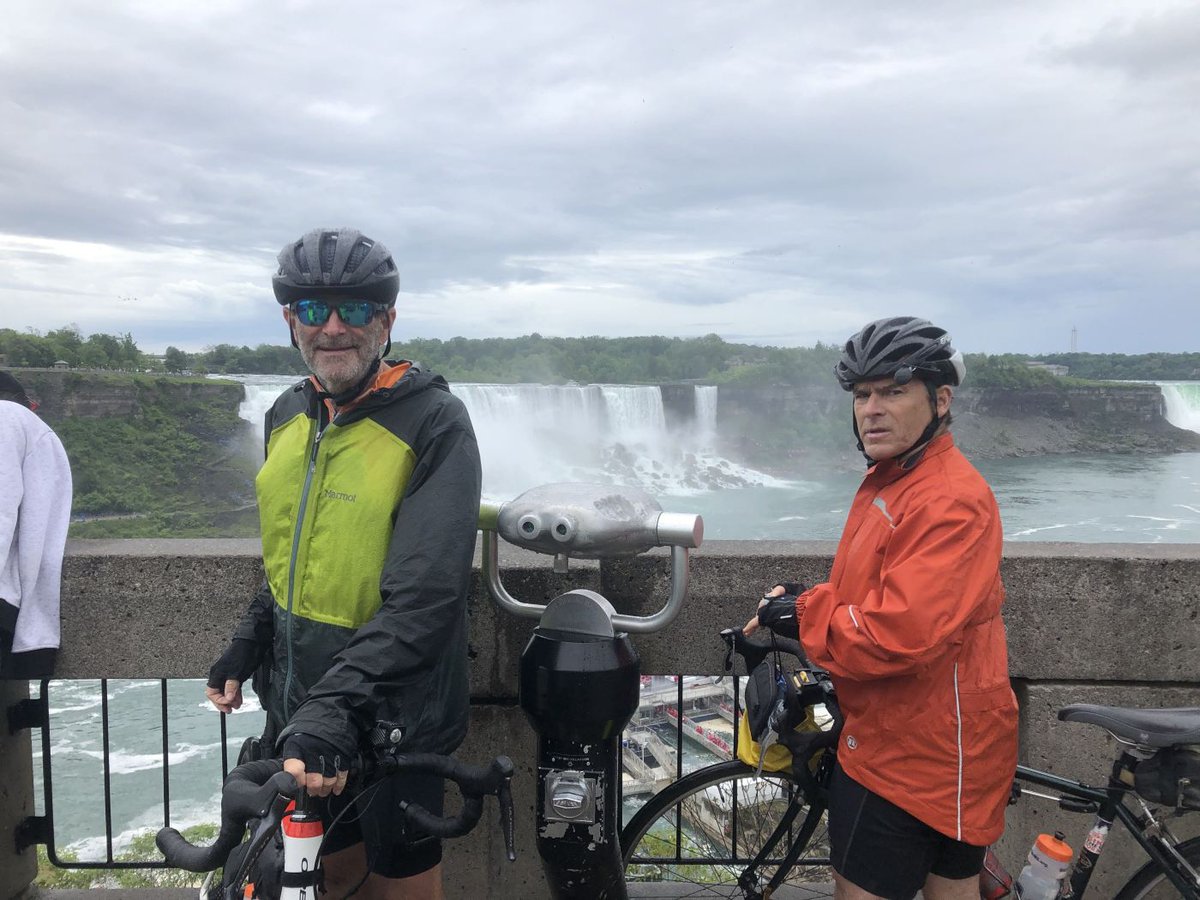 JeremyShefner's tweet photo. Day 14: We biked 50 miles in total distance today. We crossed into #Canada at the Kingston-Lewiston Bridge, rode the parkway to Niagara Falls, and took the Maid of the Mist boat into the middle of the Canadian falls. #Bike4MS
Check out more #ontheblog: https://t.co/TyZ6C30996 https://t.co/M8noh4FwGH