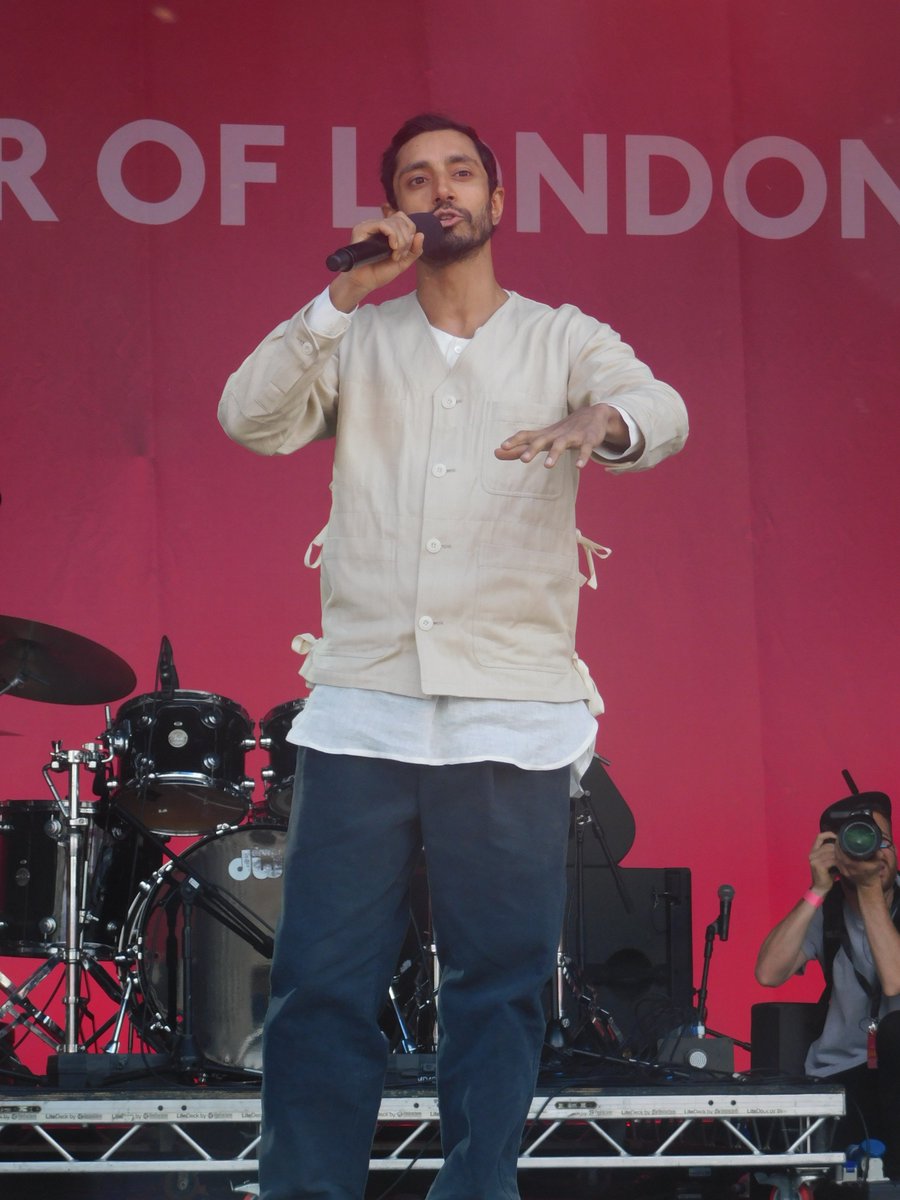 Riz Ahmed performing at #EIDLDN Trafalgar Square last weekend
