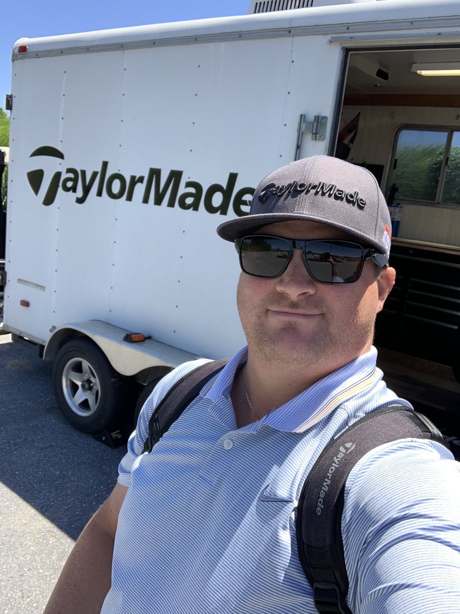 JonnyMacGolf's tweet photo. @TaylorMadeGolf our trailer country club tour trailer is official here in Va. I can now fit ya and build the clubs for ya right after the fitting. #TeamTaylormade #everybodygetsfaster https://t.co/p0jIHOdryH