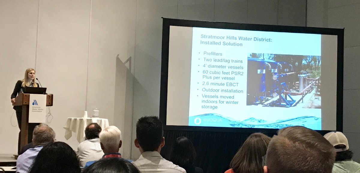 Proud to be representing <a href="/evoqua/">Evoqua</a> at <a href="/awwa/">American Water Works Association</a> ACE19 sharing some #pfas case studies. 
📸: <a href="/lombardojp41/">John Lombardo</a>