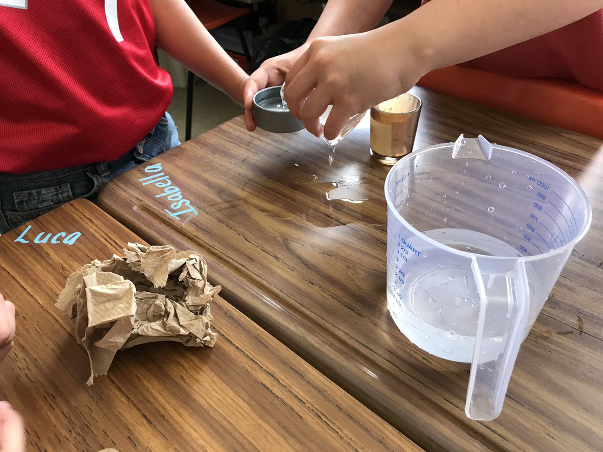 MsGrieco's tweet photo. Exploring capacity through hands on activities using different size containers in our classroom and measuring cups 📏🛢🤓 decisions, decisions - mL or L? #exploringcapacity #handsonlearning #measurement @stgabrielhcdsb https://t.co/vAfKem3A0d