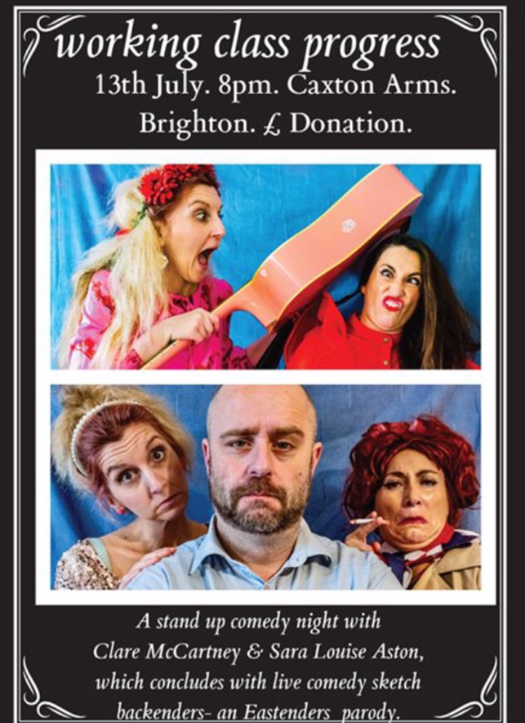 Backenders1's tweet photo. Our next #edinburgh #edinburghfringe preview for #workingclassprogress #backenders is in #brighton @Caxton_Arms come. Xx https://t.co/azDbkBDeGu