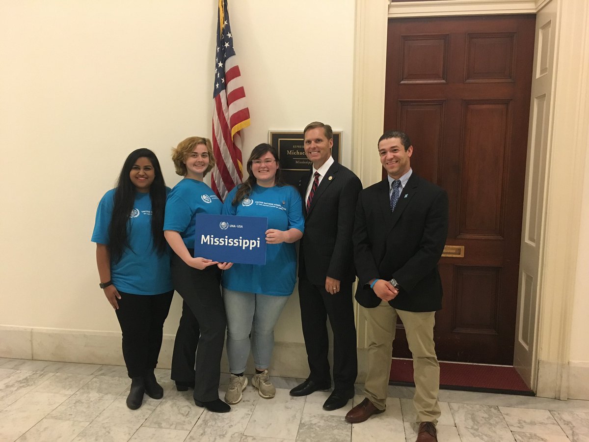 Thank you <a href="/RepMichaelGuest/">Congressman Michael Guest</a> for meeting with our <a href="/UNAUSA/">UNA-USA</a> chapter leaders from Mississippi to talk about support for the <a href="/UN/">United Nations</a>! #USAforUN #MSState #MSUNA
