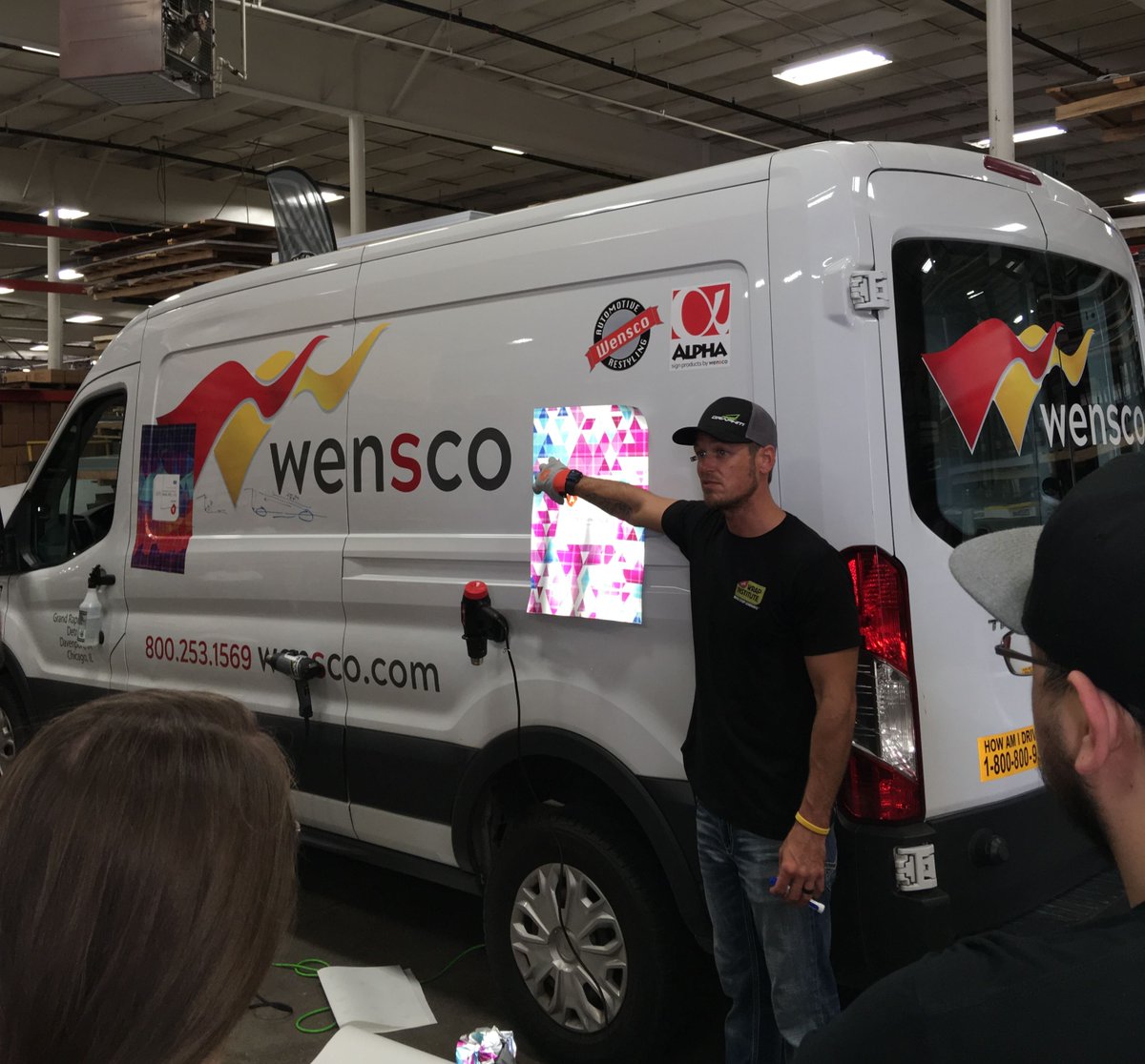 ArlonGraphics's tweet photo. Thank you @wensco123 and Chad Parrish from @GraphitiWraps for hosting an excellent Arlon Fleet & Vehicle Graphics Training last week! What's your favorite part about our training events? #ArlonTraining #vinylwrap #vehiclewrap https://t.co/OROUDBhjRN