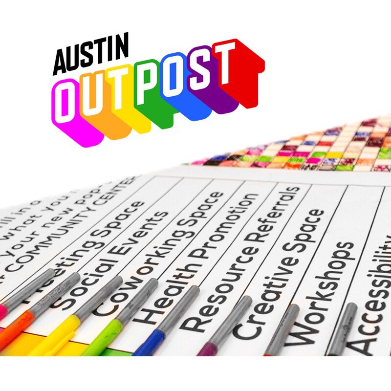 The Austin Outpost Pop-Up #LGBTQIA design competition is open! Join us on June 22 for a day long design charrette—all are welcome to participate austinoutpost.org