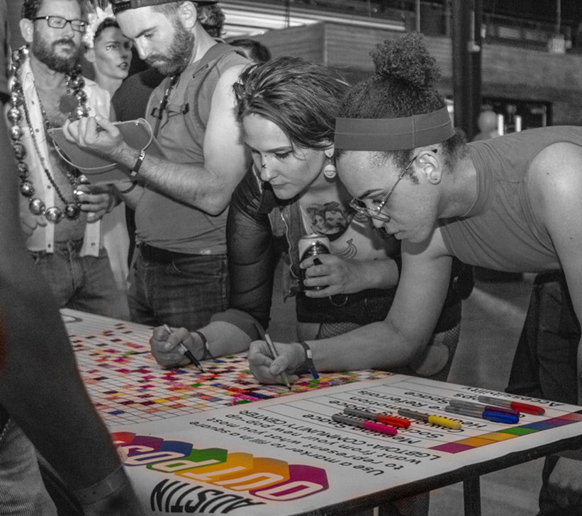 The Austin Outpost Pop-Up LGBTQIA+ Community Center is being created through community engagement &amp; participatory design. Our team tabled with QWELL at <a href="/QueerBomb/">Queer Bomb</a> to ask Austin’s #LGBTQIA community what they wanted to see at the Outpost. austinoutpost.org