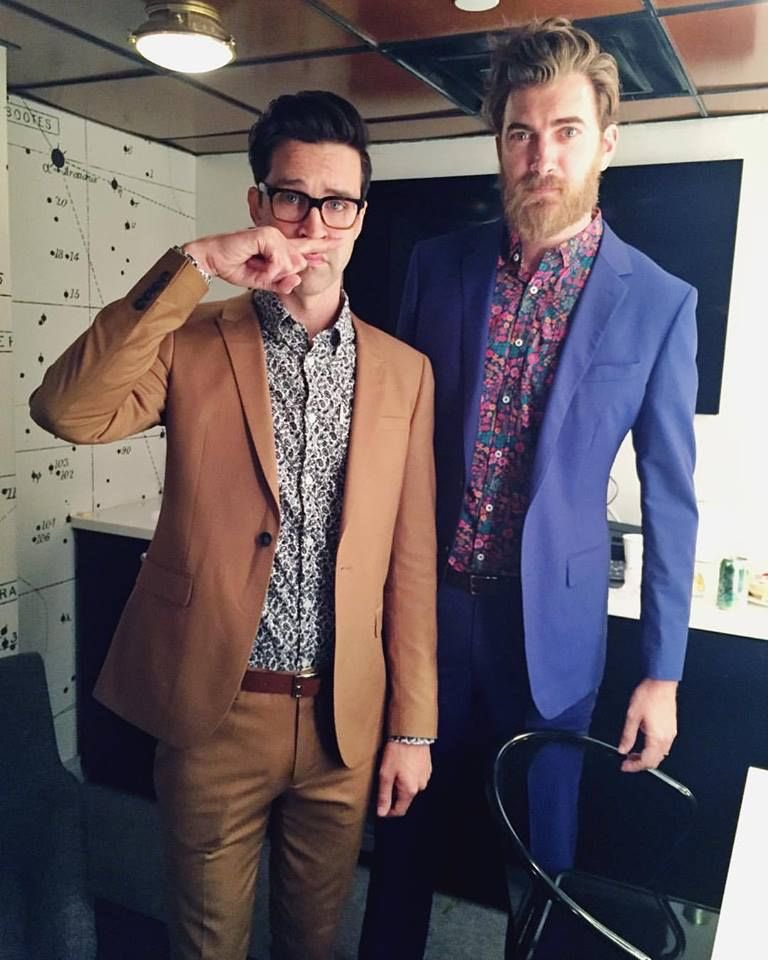 Rhett and Link in suits; a thread