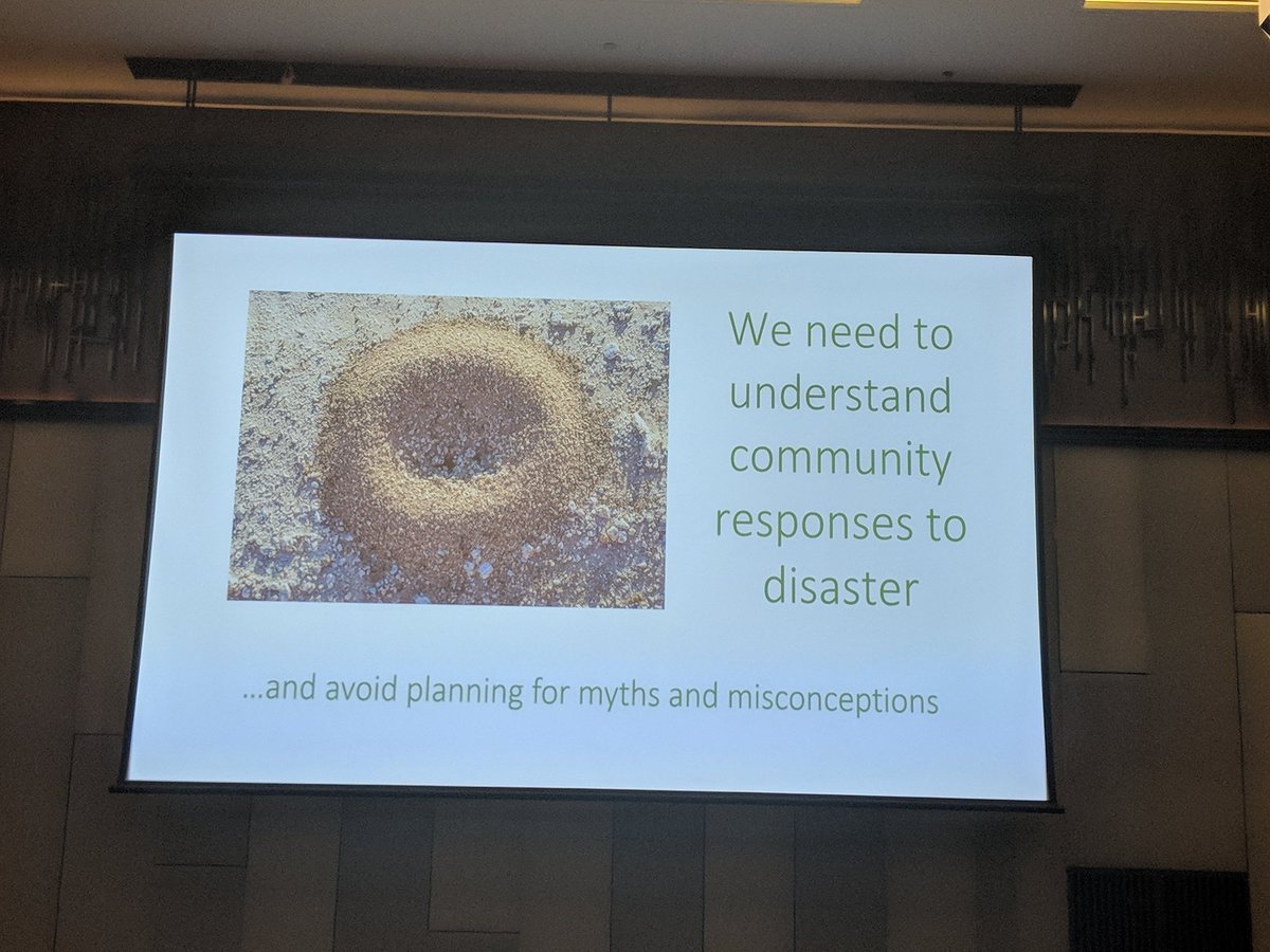 We need to plan for what is actually going to happen and nota what want or we hope will happen... #communityrecovery #ANZDMC