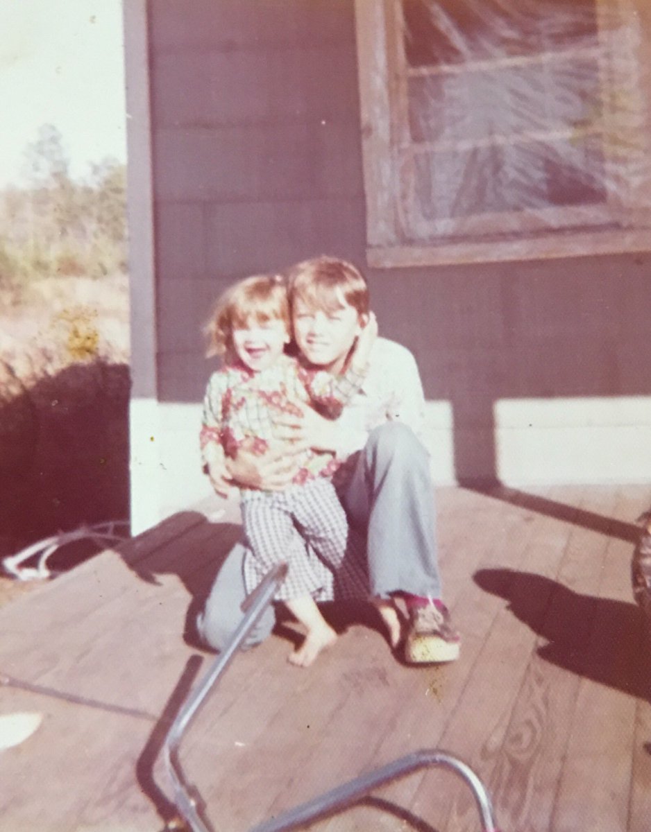 doubleyoujayy's tweet photo. We didn’t have a lot growing up, but we had each other.  #brotherandsister https://t.co/TAyvnp0Vsj