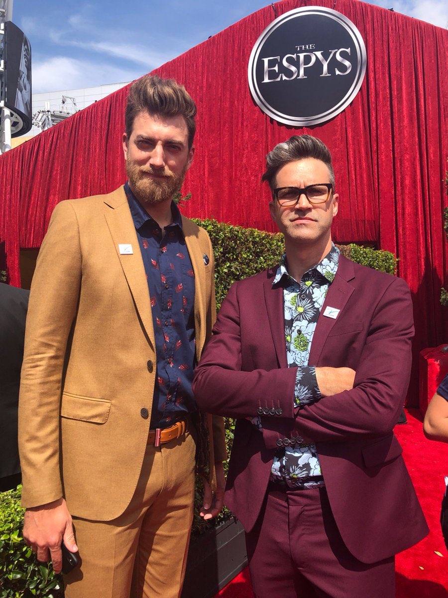 Rhett and Link in suits; a thread
