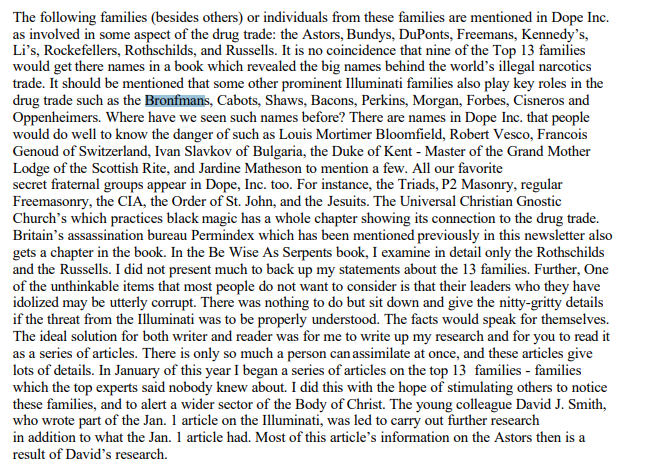Illuminati Bloodline: Clare Bronfman gives $14M to NXIVM defense fund https://nypost.com/2019/06/11/seagrams-heiress-clare-bronfman-gives-14m-to-nxivm-defense-fund/ @POTUS  #Payseur