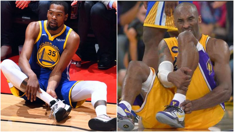 杜蘭特的跟腱傷情有多嚴重？對比Kobe跟腱斷裂時的表情，能看到大概情況！-黑特籃球-NBA新聞影音圖片分享社區