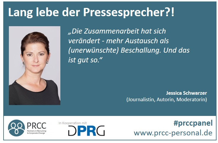 PRCC Personalberatung (@prcc_personal) on Twitter photo Ist der Pressesprecher tot? Was denkt ihr? Das sagt <a href="/SchwarzerJ/">Jessica Schwarzer</a> dazu. Sie und 80 weitere Kommunikatoren diskutieren beim #prccpanel am 17.6. in Ddorf. Mit dabei: <a href="/PRCC_Personal/">PRCC Personalberatung</a>, <a href="/DPRGde/">DPRG</a> @danielneuen <a href="/enormgruen/">Carina Kontio</a> <a href="/BerndEngelien/">Bernd O. Engelien</a> <a href="/Luedeke_T/">Thomas Lüdeke</a> <a href="/prreport_de/">PR Report</a> Ist der Pressesprecher tot? Was denkt ihr? Das sagt <a href="/SchwarzerJ/">Jessica Schwarzer</a> dazu. Sie und 80 weitere Kommunikatoren diskutieren beim #prccpanel am 17.6. in Ddorf. Mit dabei: <a href="/PRCC_Personal/">PRCC Personalberatung</a>, <a href="/DPRGde/">DPRG</a> @danielneuen <a href="/enormgruen/">Carina Kontio</a> <a href="/BerndEngelien/">Bernd O. Engelien</a> <a href="/Luedeke_T/">Thomas Lüdeke</a> <a href="/prreport_de/">PR Report</a>