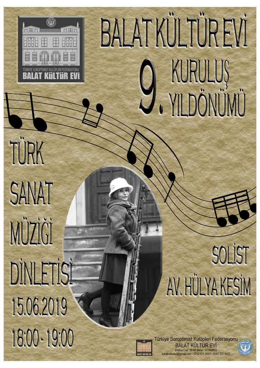 BalatEvi's tweet photo. 9. Kuruluş Yıldönümü Kutlama Etkinliklerimizde sizlerle birlikte olmaktan onur ve mutluluk duyarız
13.00 Yoksulluk  Nafakası Konf
13.30 FEM Tasarım Sergi Açılışı
16.00-18:00 Mezat 
18.00-19.00 Türk Sanat Müziği Dinletisi
19.00 Yıldönümü Yemeği (menü ve fiyatlar afişte) https://t.co/kycE8D2LUe