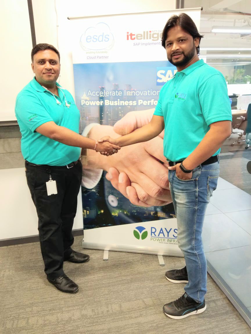 RaysPowerInfra's tweet photo. Project "SAPling " - SAP S/4 HANA 1809 GO-Live done successfully with Itelligence team as SAP Platinum implementation partner and ESDS as the Cloud Partner on 10th June 2019.
#RaysPowerInfra #SAPGoLive #RaisewithRays https://t.co/wtAaD6F0J0