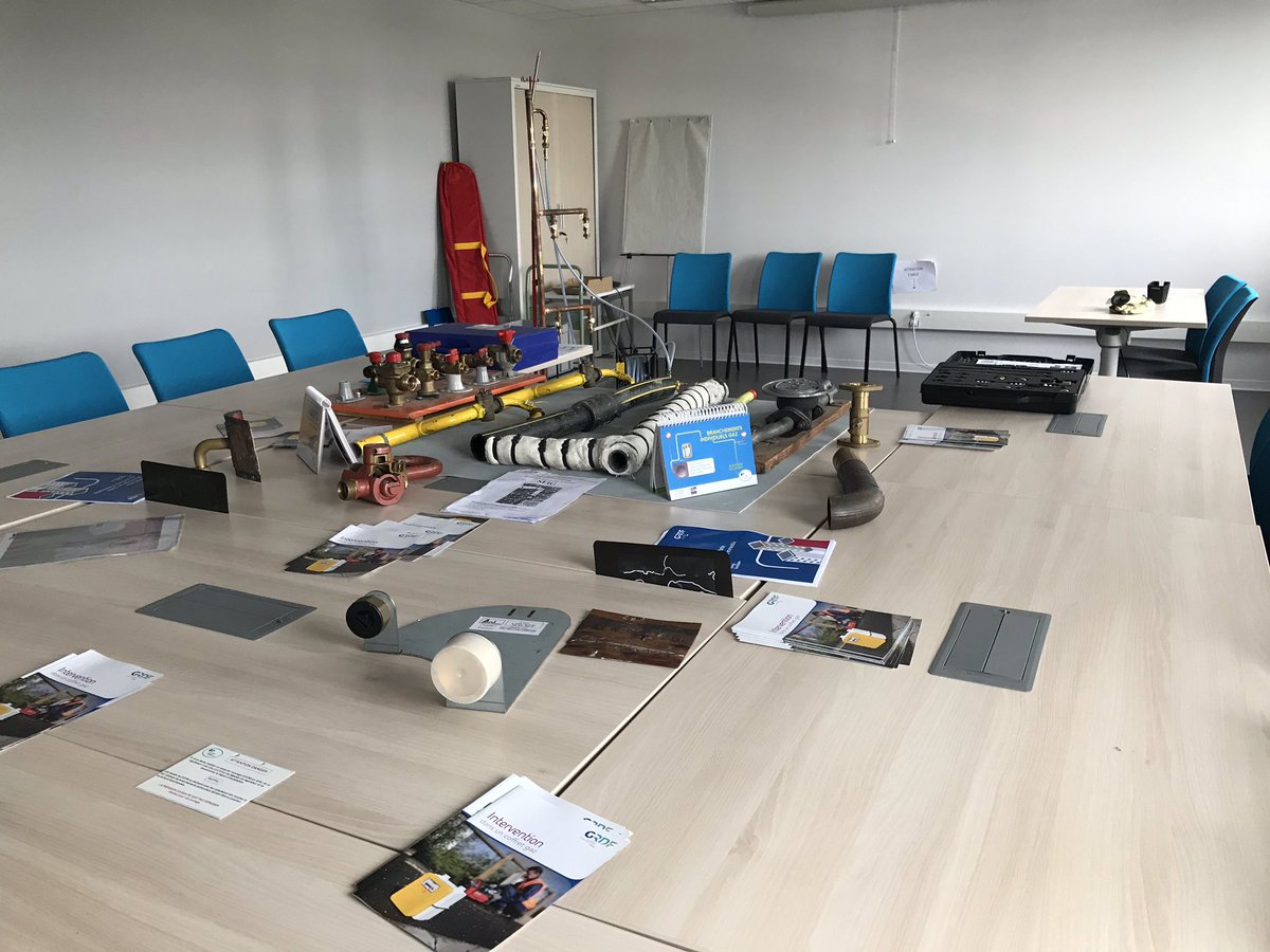 Après une belle journée hier à Ifs, 2eme séance cette semaine des ateliers « Maîtrise des risques Gaz » cette fois à Boves! Tout est prêt, y a plus qu’à!... <a href="/Sophiemas_/">Sophie Mas</a>  #GRDFNO