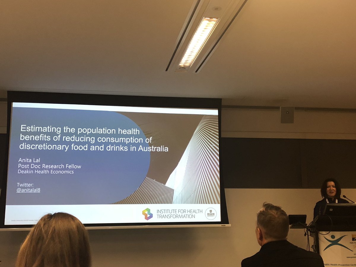 Great presentation by <a href="/anitalal8/">Anita Lal</a> on the health benefit and healthcare cost savings of reducing discretionary foods @GLOBE_obesity #prevention2019