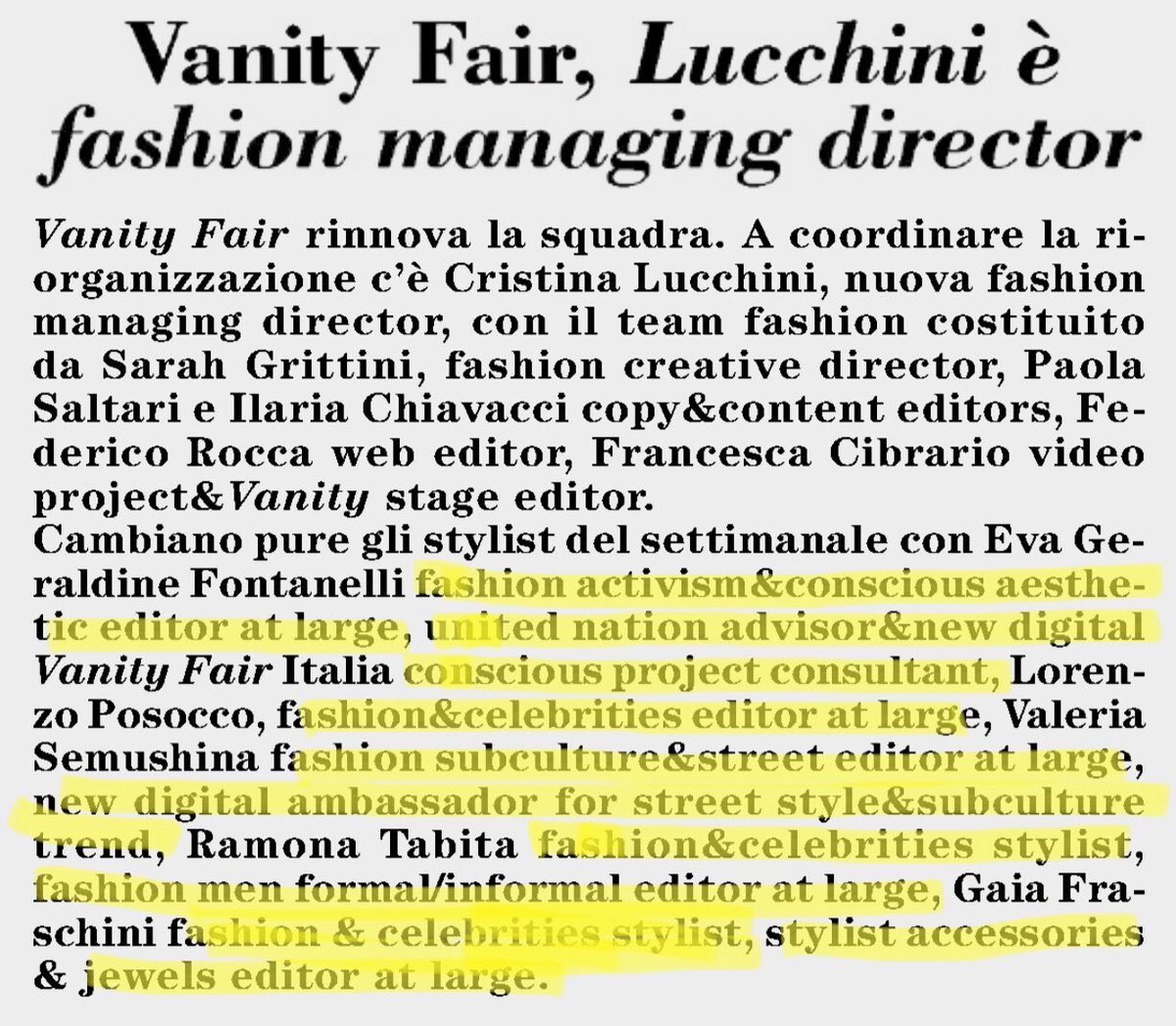 massimodonelli's tweet photo. Dev’essere meraviglioso fare il ‘jewels editor at large’ o il ‘digital ambassador for street style &amp; subculture trend’. No? @LucaUxxx @mattiafeltri @bravimabasta @Claplaz @tntgls @lucatremolada @LucaBizzarri @enricobertolino @CriMilitello @MaurizioDonelli @pisto_gol @paolomadron https://t.co/HCuTeWP9Vx