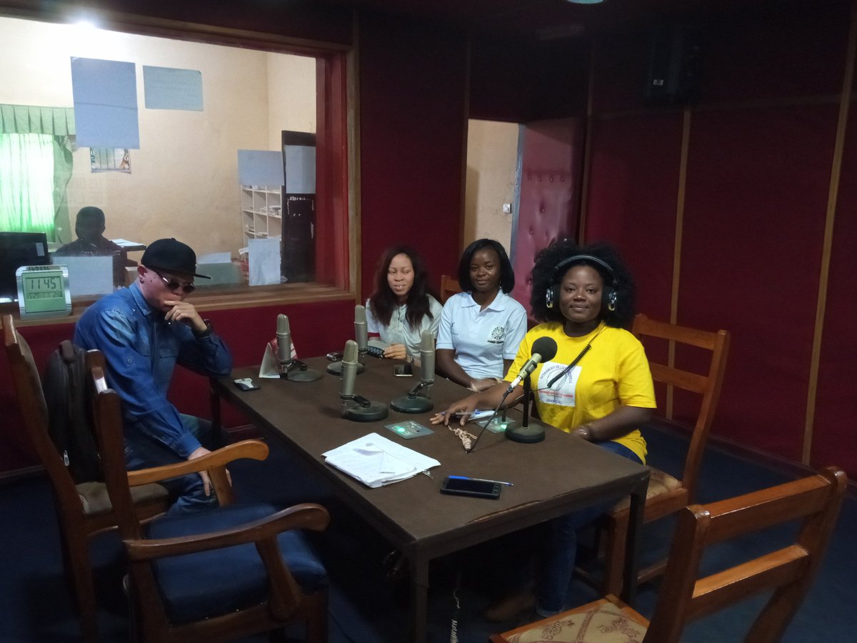 ntankah's tweet photo. @CRTV_web  invited us to talk on our work with women and girls with Albinism. Debunking myths together @ViiVHC @TrishaMorfaw @minproffcmr @amplifyfund @noah https://t.co/Z1aziiAmBA