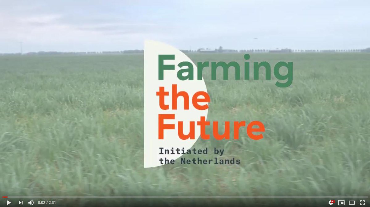 #FarmingTheFuture highlights Netherlands contribution to global efforts in achieving #food security and improved nutrition. Its campaign showcases knowledge and expertise of Dutch #Agrifood and Horticulture sectors. Watch the video. 📽️🚜💨 bit.ly/2Wideco